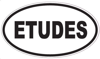 ETUDES - Oval Sticker