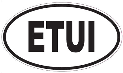 ETUI - Oval Sticker