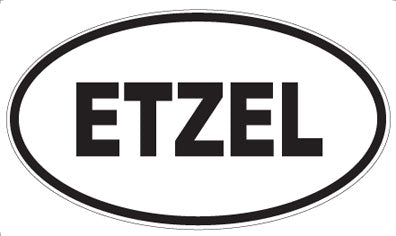 ETZEL - Oval Sticker