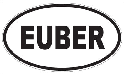 EUBER - Oval Sticker