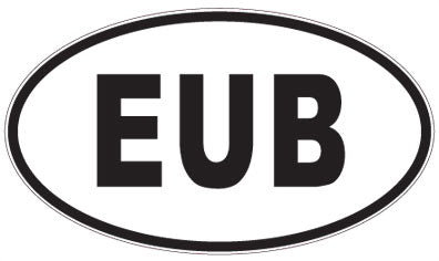 EUB - 3 Letter Initials Oval Magnet