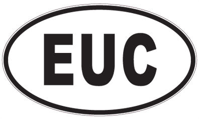 EUC - 3 Letter Initials Oval Sticker