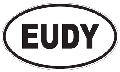 EUDY - Oval Sticker