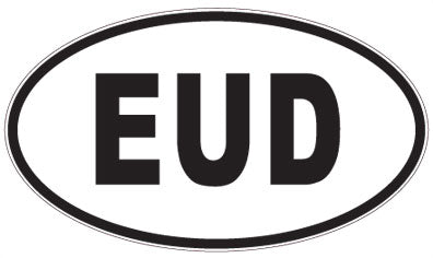 EUD - 3 Letter Initials Oval Magnet