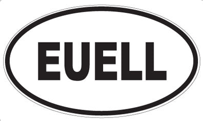 EUELL - Oval Sticker