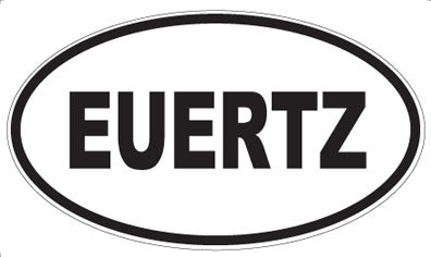 EUERTZ - Oval Sticker