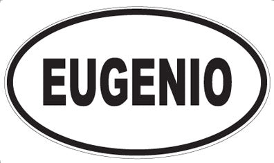 EUGENIO - Oval Sticker