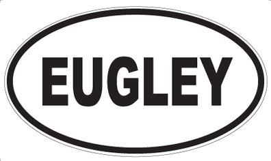 EUGLEY - Oval Sticker