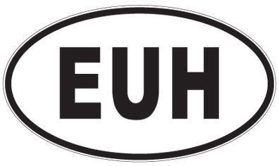 EUH - 3 Letter Initials Oval Magnet