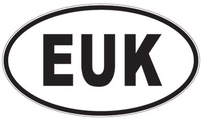 EUK - 3 Letter Initials Oval Magnet