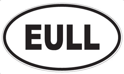 EULL - Oval Sticker