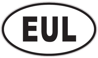 EUL - 3 Letter Initials Oval Magnet