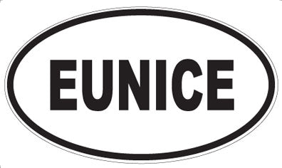 EUNICE - Oval Sticker