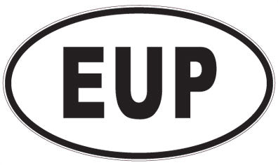 EUP - 3 Letter Initials Oval Magnet