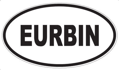 EURBIN - Oval Sticker