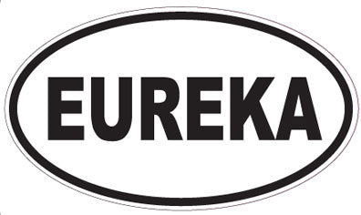 EUREKA - Oval Sticker