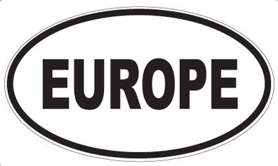 EUROPE - Oval Sticker