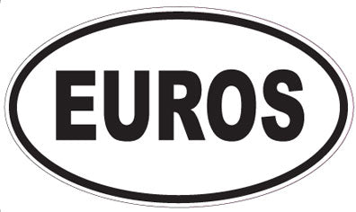 EUROS - Oval Sticker