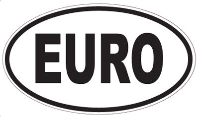 EURO - Oval Sticker