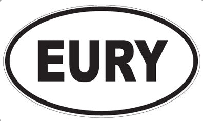EURY - Oval Sticker