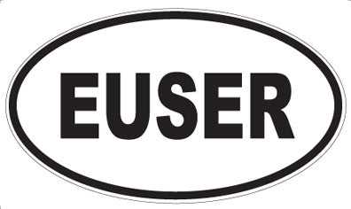 EUSER - Oval Sticker