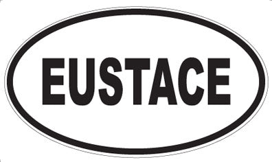 EUSTACE - Oval Sticker