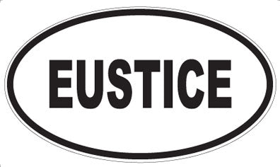 EUSTICE - Oval Sticker