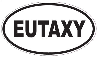 EUTAXY - Oval Sticker