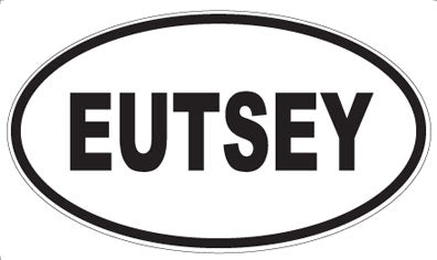 EUTSEY - Oval Sticker