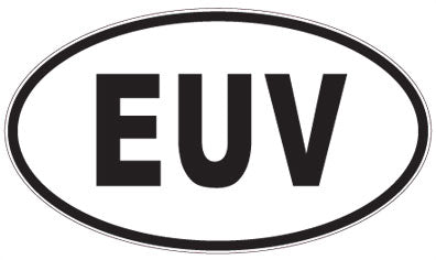 EUV - 3 Letter Initials Oval Magnet