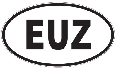 EUZ - 3 Letter Initials Oval Magnet
