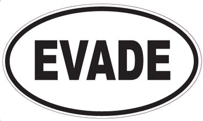 EVADE - Oval Magnet