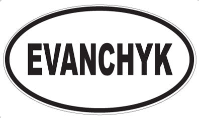 EVANCHYK - Oval Sticker