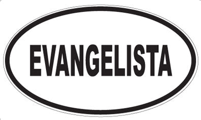 EVANGELISTA - Oval Sticker