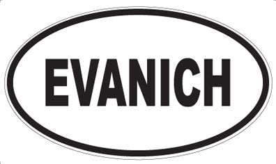 EVANICH - Oval Sticker