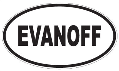 EVANOFF - Oval Sticker