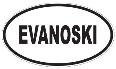 EVANOSKI - Oval Sticker