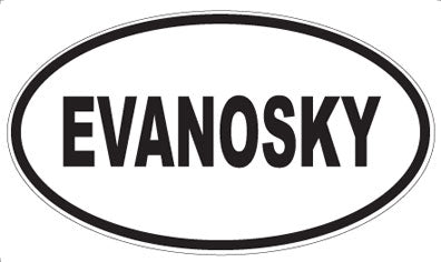 EVANOSKY - Oval Sticker