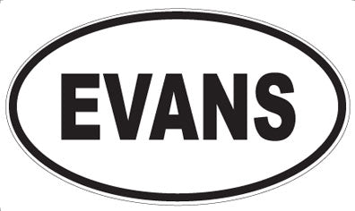 EVANS - Oval Sticker