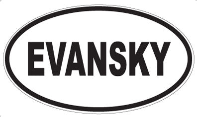 EVANSKY - Oval Sticker