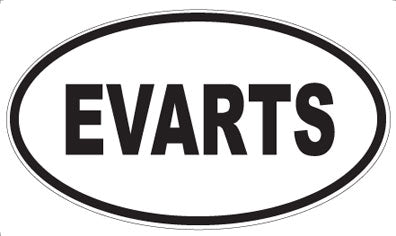 EVARTS - Oval Sticker