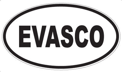 EVASCO - Oval Sticker
