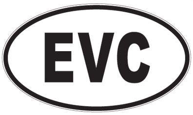 EVC - 3 Letter Initials Oval Magnet
