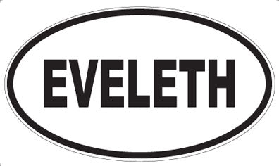 EVELETH - Oval Sticker