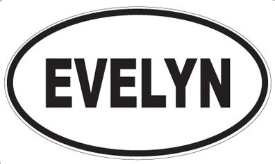 EVELYN - Oval Sticker