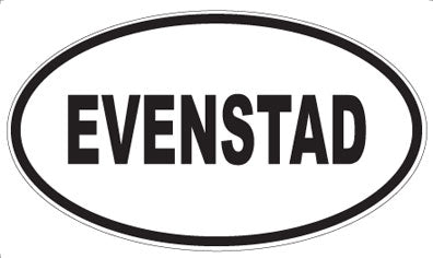 EVENSTAD - Oval Sticker