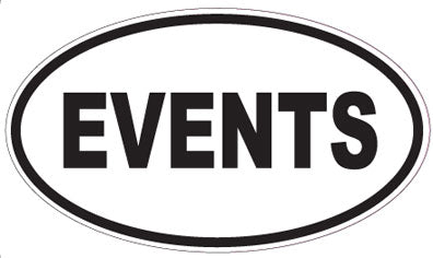 EVENTS - Oval Sticker