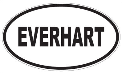EVERHART - Oval Sticker
