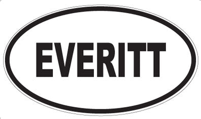 EVERITT - Oval Sticker