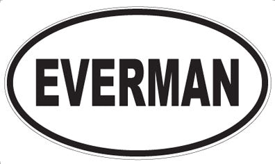 EVERMAN - Oval Sticker